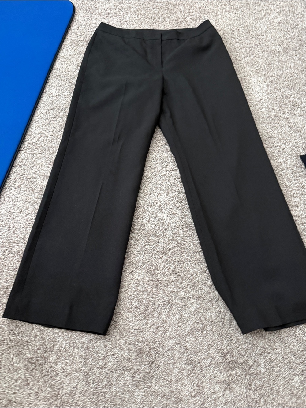 Kasper Black Wide-Leg Dress Trousers